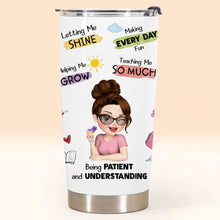 Load image into Gallery viewer, Personalized Stainless Steel Tumbler Custom Teacher Gift 20oz 30oz
