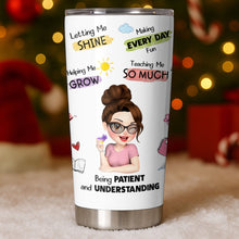 Load image into Gallery viewer, Personalized Stainless Steel Tumbler Custom Teacher Gift 20oz 30oz
