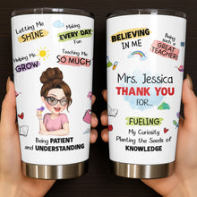 Load image into Gallery viewer, Personalized Stainless Steel Tumbler Custom Teacher Gift 20oz 30oz
