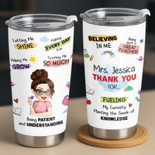 Load image into Gallery viewer, Personalized Stainless Steel Tumbler Custom Teacher Gift 20oz 30oz
