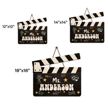 Load image into Gallery viewer, Personalized Classroom Wood Sign Custom Name Drama Gift for Teacher
