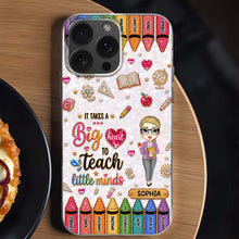 Load image into Gallery viewer, Personalized Clear Phone Case Custom Teacher Gift for Educator
