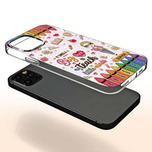 Load image into Gallery viewer, Personalized Clear Phone Case Custom Teacher Gift for Educator
