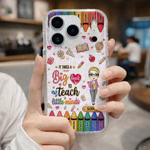 Load image into Gallery viewer, Personalized Clear Phone Case Custom Teacher Gift for Educator
