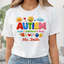 Load image into Gallery viewer, Personalized Autism Awareness T-shirt &amp; Hoodie Custom Gift
