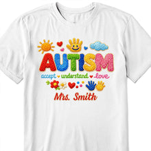 Load image into Gallery viewer, Personalized Autism Awareness T-shirt &amp; Hoodie Custom Gift
