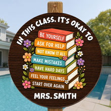 Load image into Gallery viewer, Personalized Wood Sign for Teachers Custom Shaped Gift Decor

