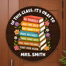 Load image into Gallery viewer, Personalized Wood Sign for Teachers Custom Shaped Gift Decor
