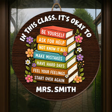 Load image into Gallery viewer, Personalized Wood Sign for Teachers Custom Shaped Gift Decor
