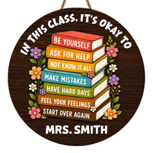 Load image into Gallery viewer, Personalized Wood Sign for Teachers Custom Shaped Gift Decor
