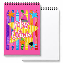 Load image into Gallery viewer, Personalized Sketch Book Custom Name Gift for Teachers
