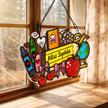 Load image into Gallery viewer, Personalized Classroom Apple Suncatcher Custom Gift for Teacher
