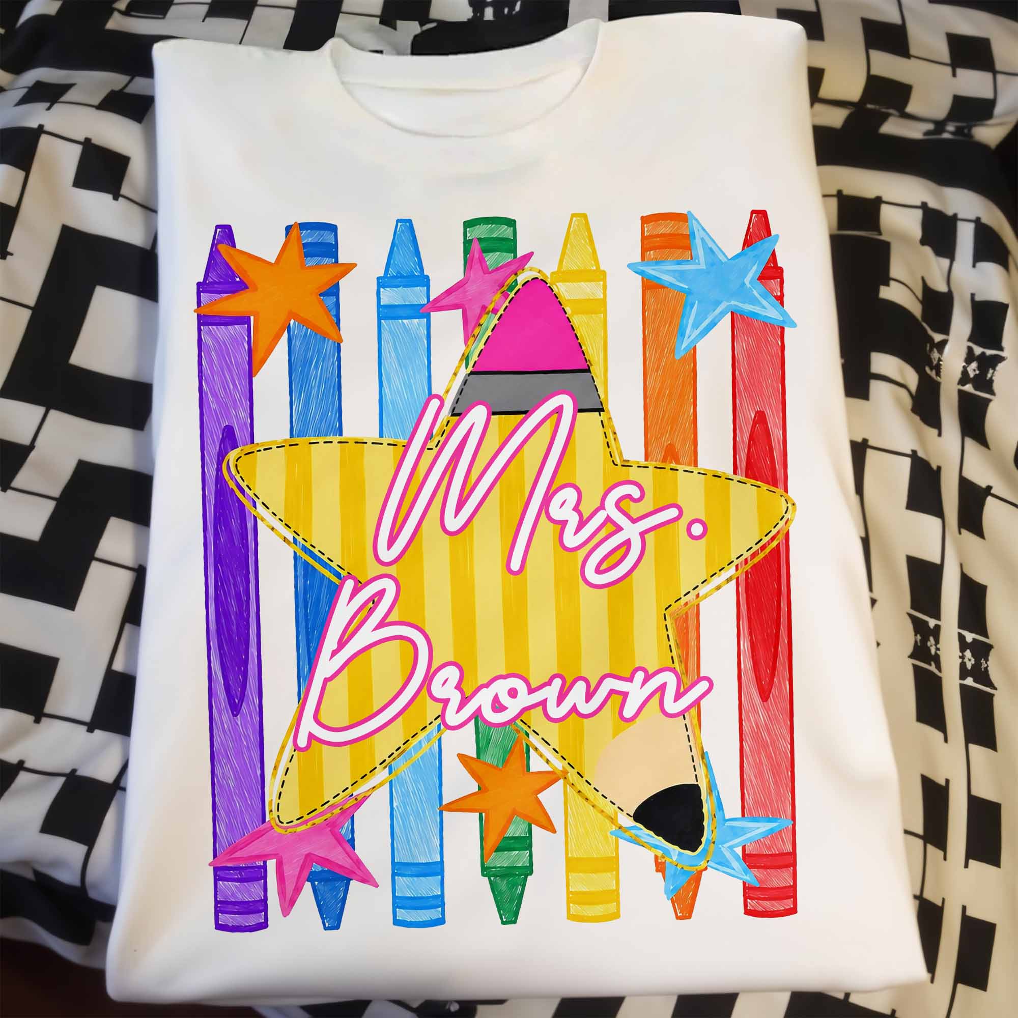 Personalized Teacher T-Shirt Hoodie Custom Name Gift Idea