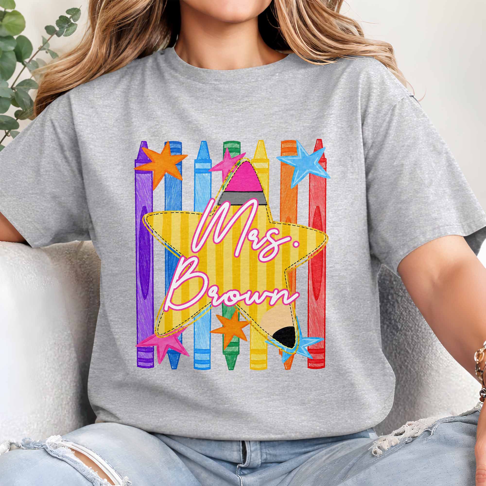 Personalized Teacher T-Shirt Hoodie Custom Name Gift Idea