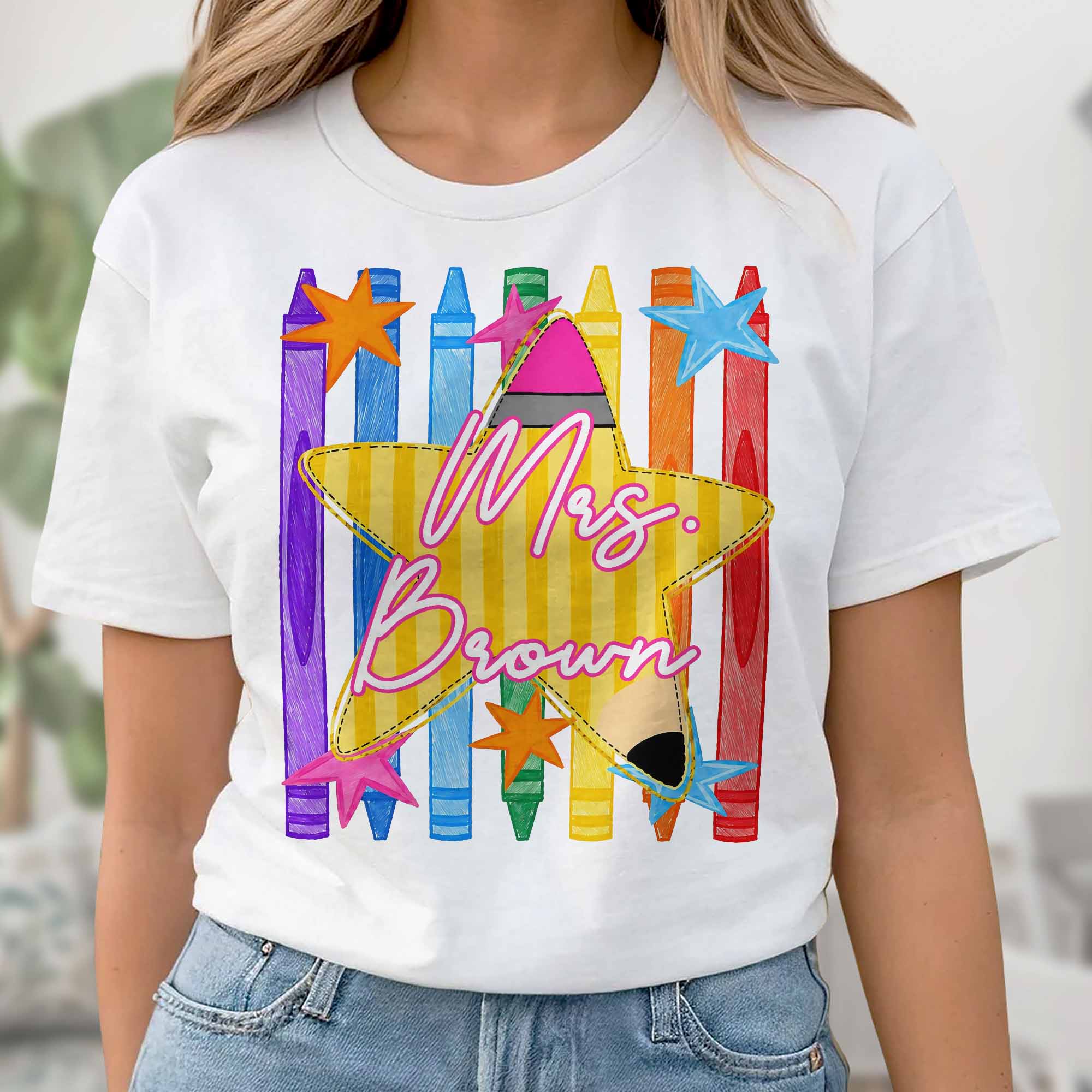 Personalized Teacher T-Shirt Hoodie Custom Name Gift Idea