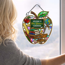 Load image into Gallery viewer, Personalized Mosaic Apple Suncatcher Gift for Teachers
