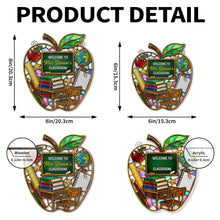 Load image into Gallery viewer, Personalized Mosaic Apple Suncatcher Gift for Teachers
