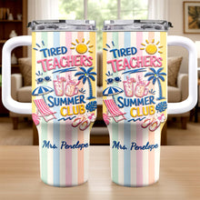 Load image into Gallery viewer, Personalized 40oz Tumbler with Beach Design Custom Name Gift for Teachers

