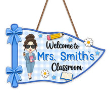 Load image into Gallery viewer, Personalized Welcome to My Classroom Wood Sign for Teacher

