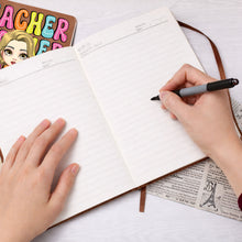 Load image into Gallery viewer, Personalized PU Leather Journal Custom Name Gift for Teachers
