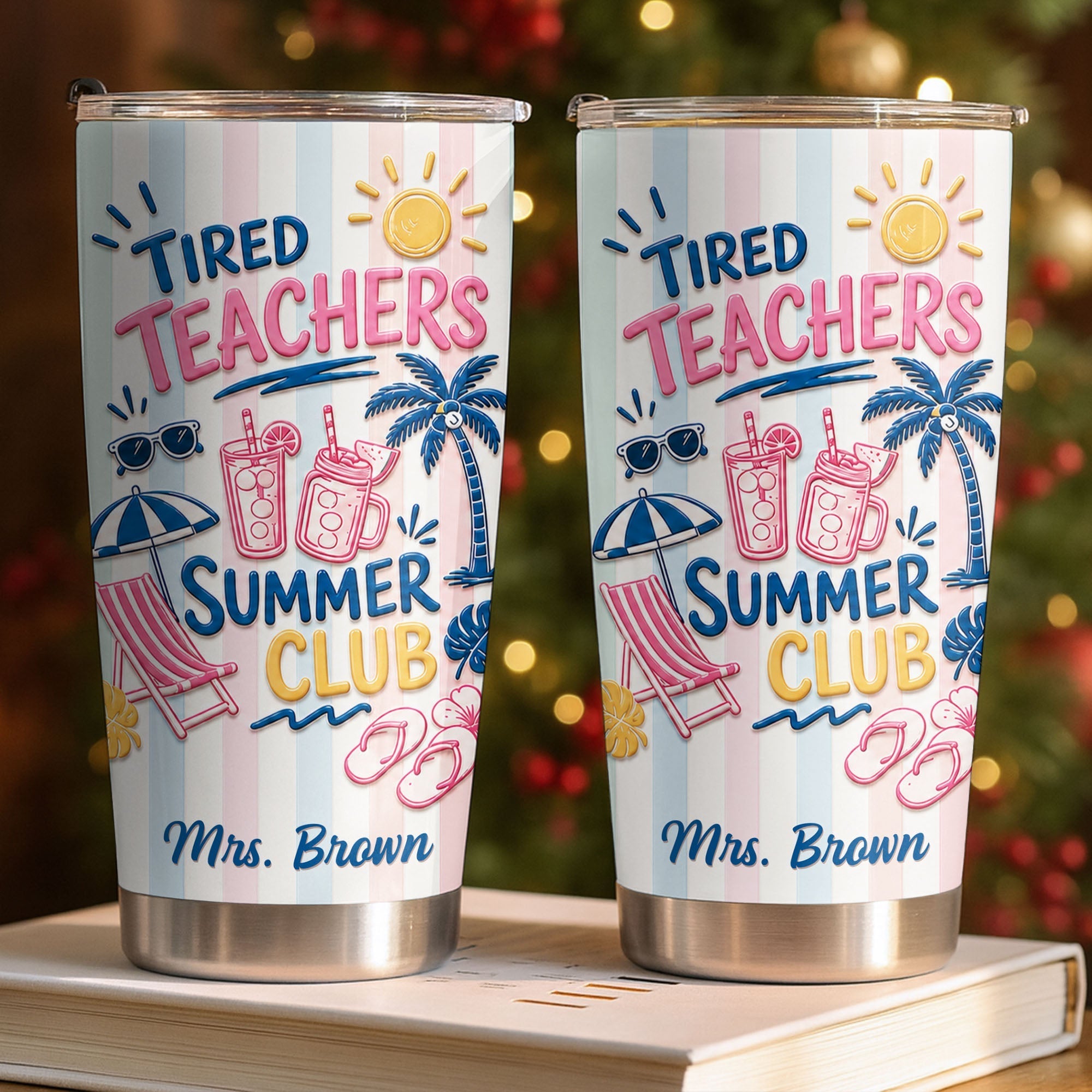Personalized Stainless Steel Tumbler 20oz Gift for Teachers