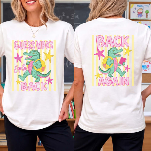 Personalized Custom T-Shirt Back To School Gift for Teacher