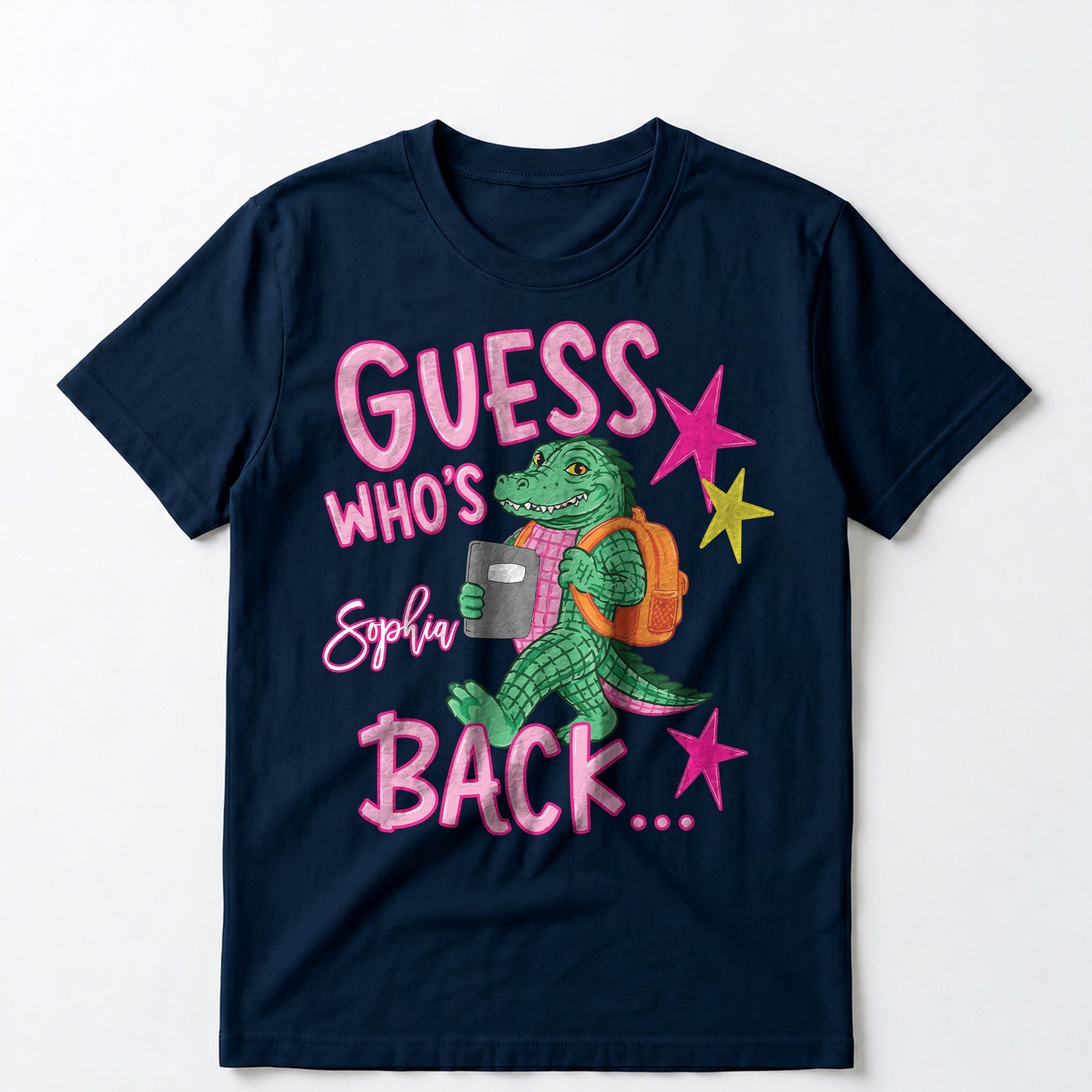 Personalized Alligator T-Shirt Custom Name Gift for Teacher