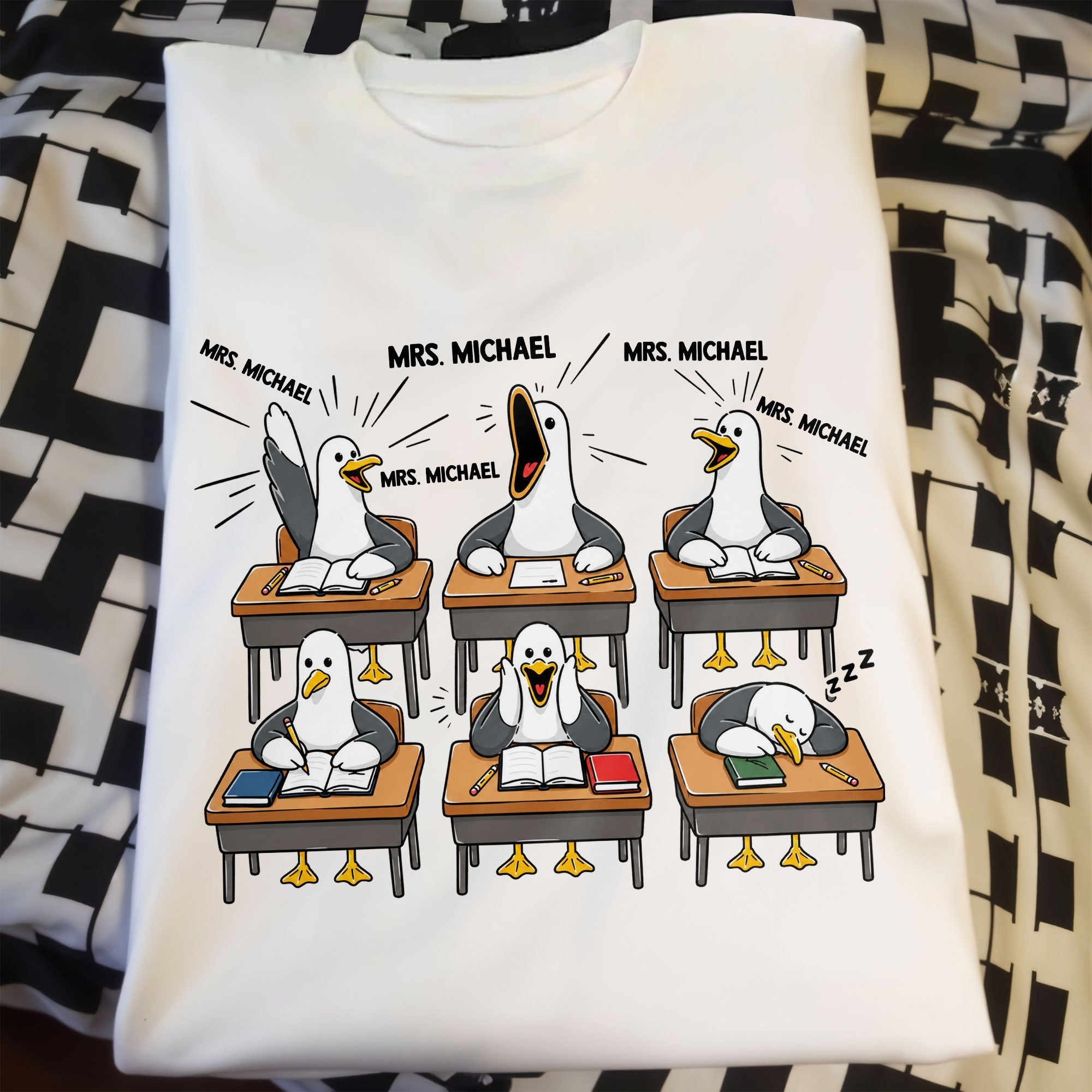 Personalized Funny Bird Classroom Design T-shirt & Hoodie Teacher Gift