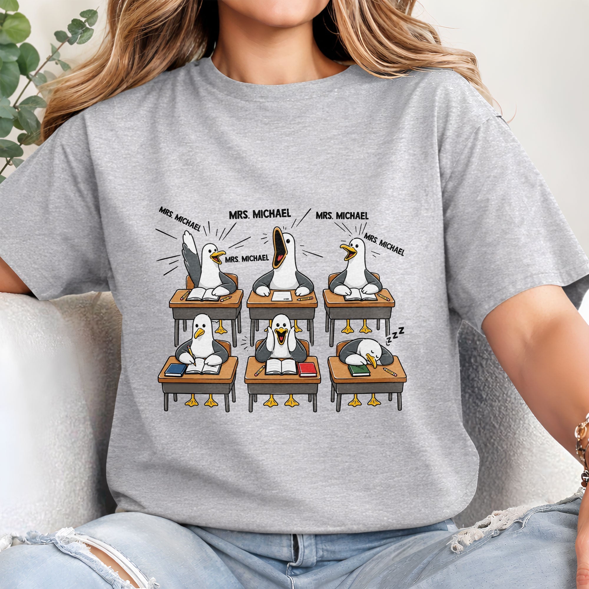 Personalized Funny Bird Classroom Design T-shirt & Hoodie Teacher Gift