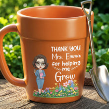 Load image into Gallery viewer, Personalized Plant Pot Mug Thank You Gift for Teacher
