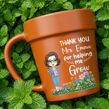 Load image into Gallery viewer, Personalized Plant Pot Mug Thank You Gift for Teacher
