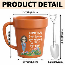 Load image into Gallery viewer, Personalized Plant Pot Mug Thank You Gift for Teacher
