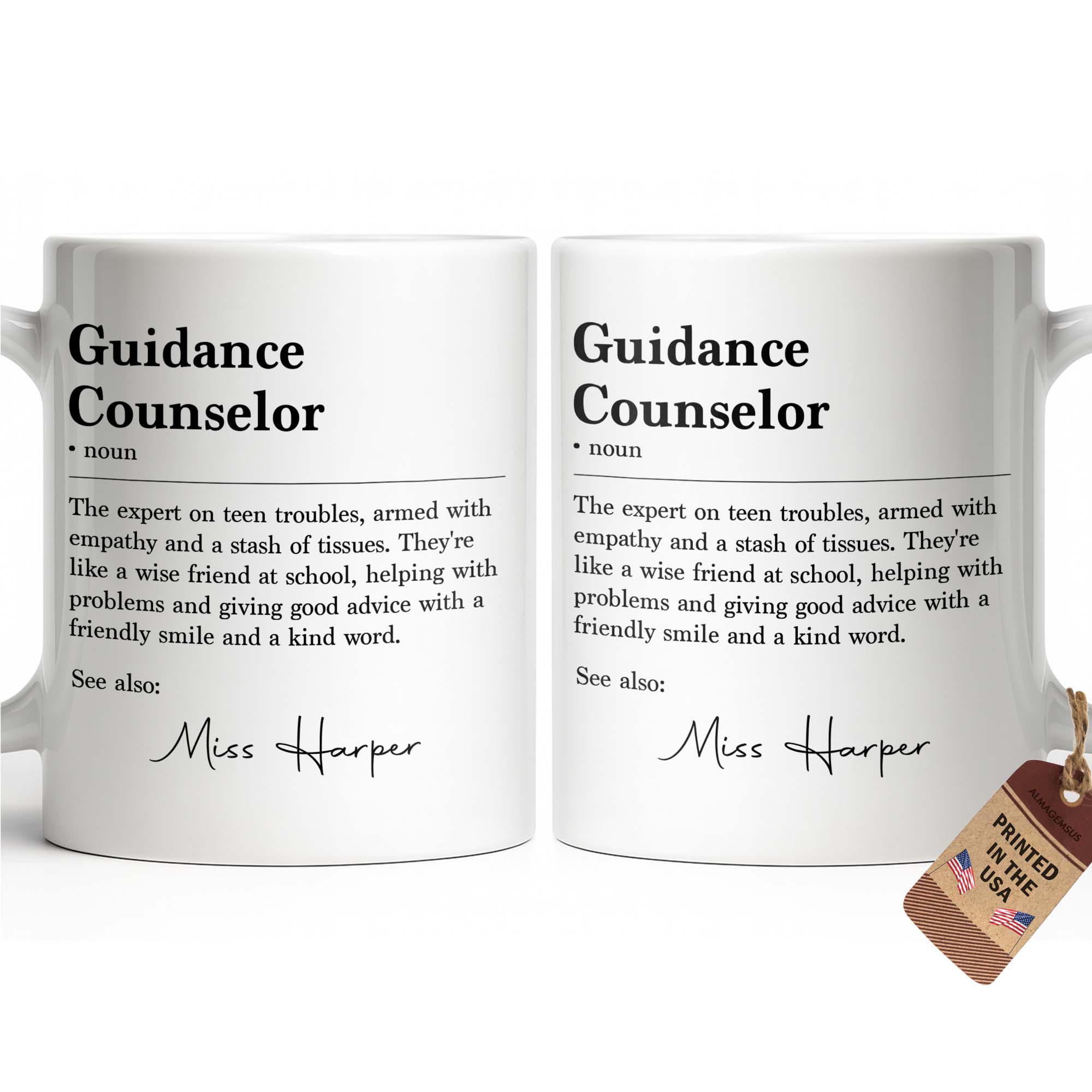 Personalized Guidance Counselor Coffee Mug Gift for Teacher