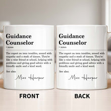 Load image into Gallery viewer, Personalized Guidance Counselor Coffee Mug Gift for Teacher
