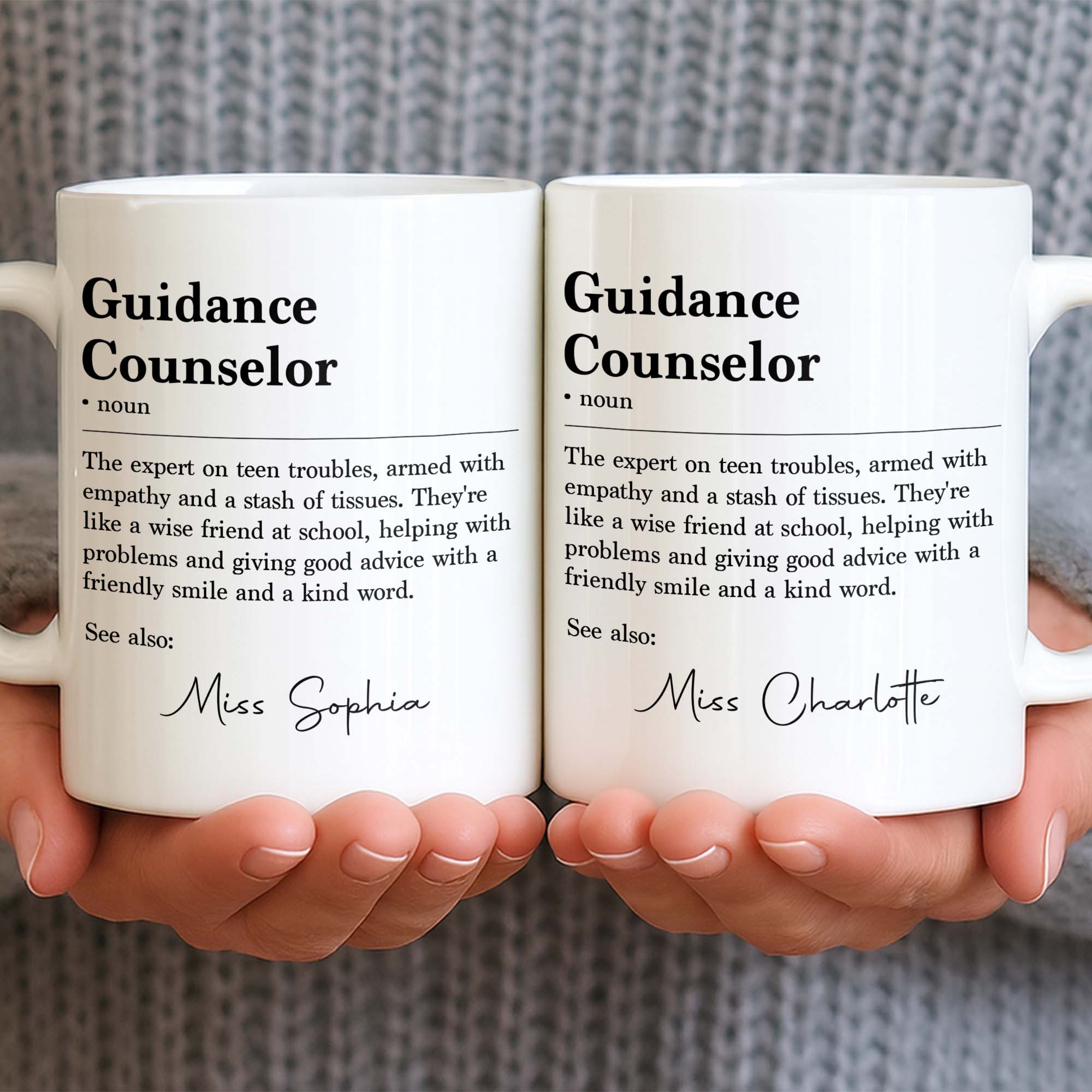 Personalized Guidance Counselor Coffee Mug Gift for Teacher