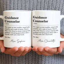 Load image into Gallery viewer, Personalized Guidance Counselor Coffee Mug Gift for Teacher
