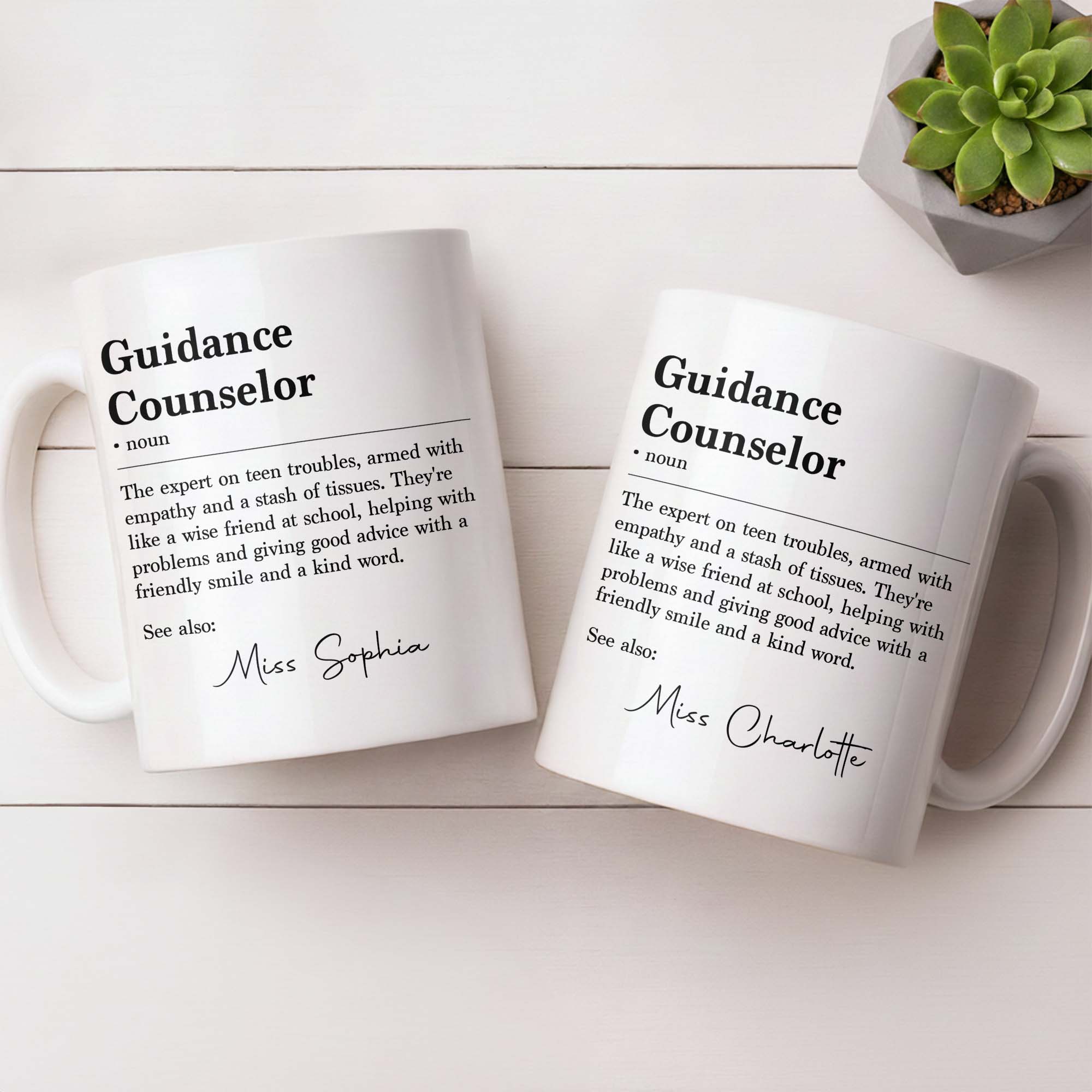 Personalized Guidance Counselor Coffee Mug Gift for Teacher