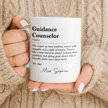 Load image into Gallery viewer, Personalized Guidance Counselor Coffee Mug Gift for Teacher
