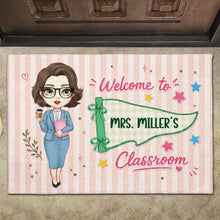 Load image into Gallery viewer, Personalized Teacher Doormat Welcome To My Classroom Gift
