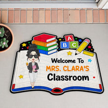 Load image into Gallery viewer, Personalized Teacher Welcome Doormat Custom Name Classroom Gift
