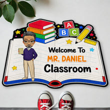 Load image into Gallery viewer, Personalized Teacher Welcome Doormat Custom Name Classroom Gift
