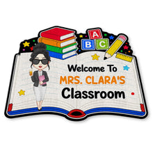 Load image into Gallery viewer, Personalized Teacher Welcome Doormat Custom Name Classroom Gift
