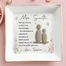 Load image into Gallery viewer, Personalized Jewelry Dish Thank You Gift for Teacher Ceramic
