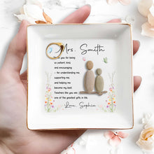 Load image into Gallery viewer, Personalized Jewelry Dish Thank You Gift for Teacher Ceramic
