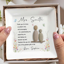 Load image into Gallery viewer, Personalized Jewelry Dish Thank You Gift for Teacher Ceramic
