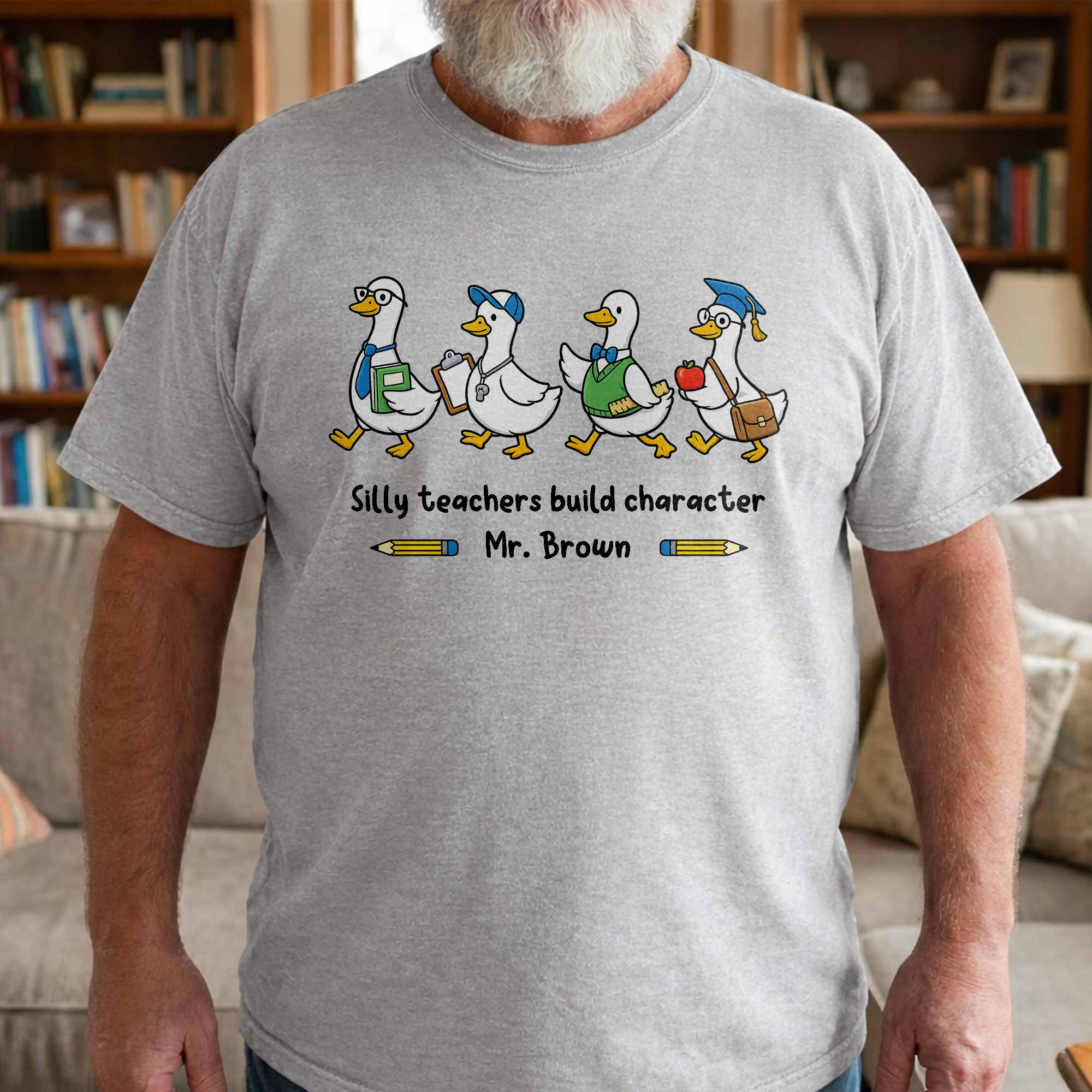 Personalized Teacher T-shirt Custom Name Gift for Educators