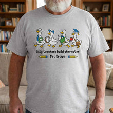 Load image into Gallery viewer, Personalized Teacher T-shirt Custom Name Gift for Educators
