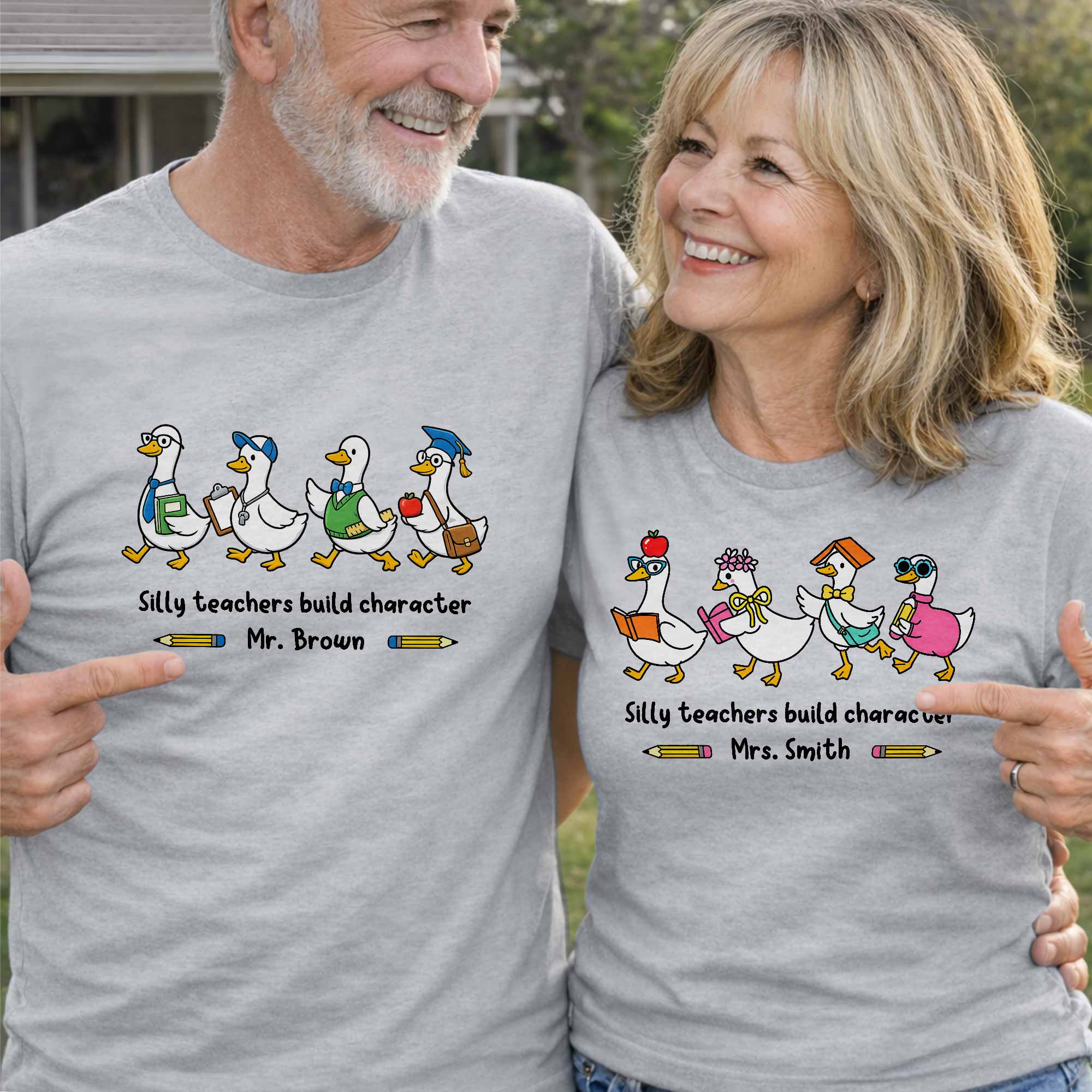 Personalized Teacher T-shirt Custom Name Gift for Educators