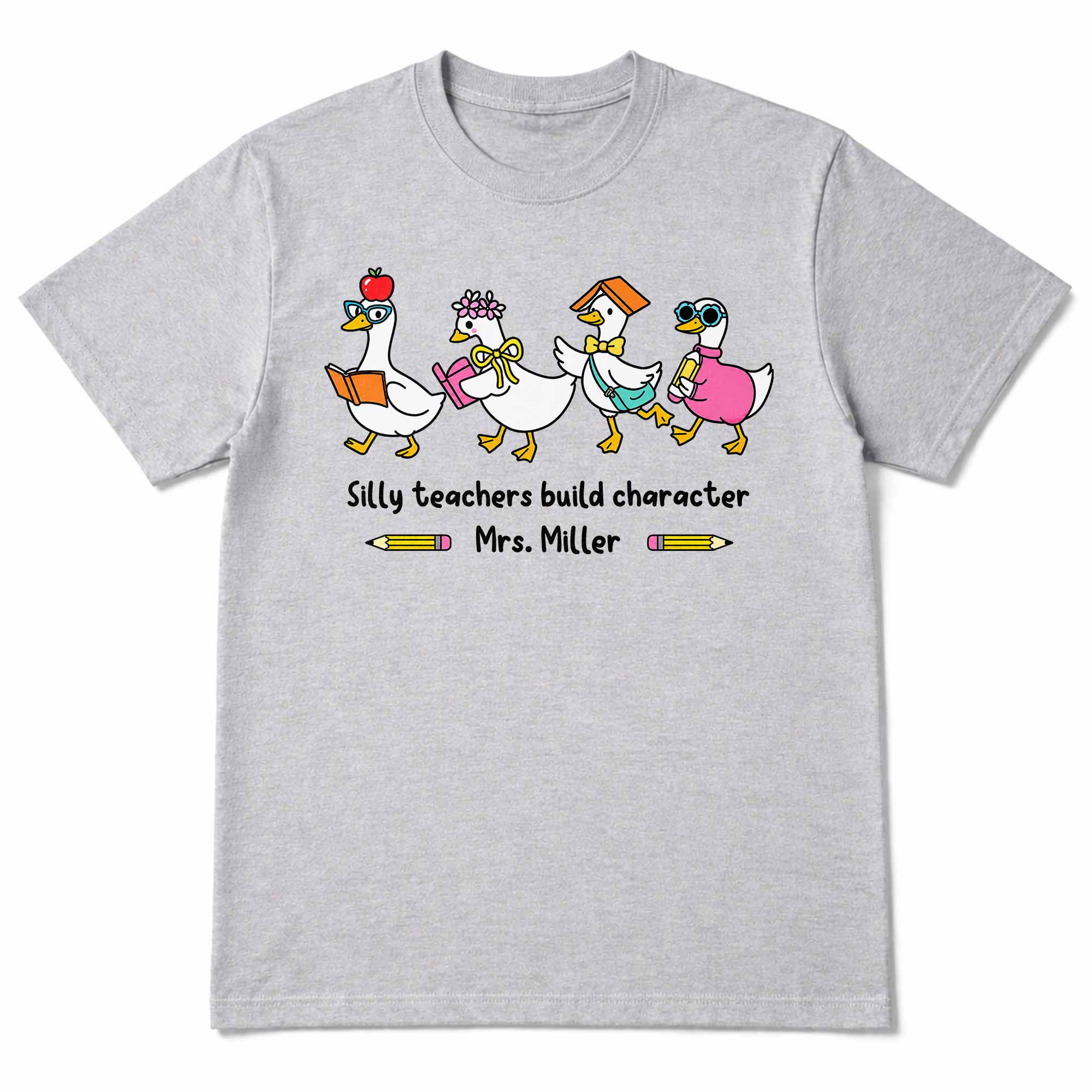 Personalized Teacher T-shirt Custom Name Gift for Educators