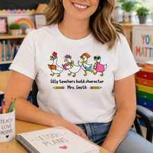 Load image into Gallery viewer, Personalized Teacher T-shirt Custom Name Gift for Educators
